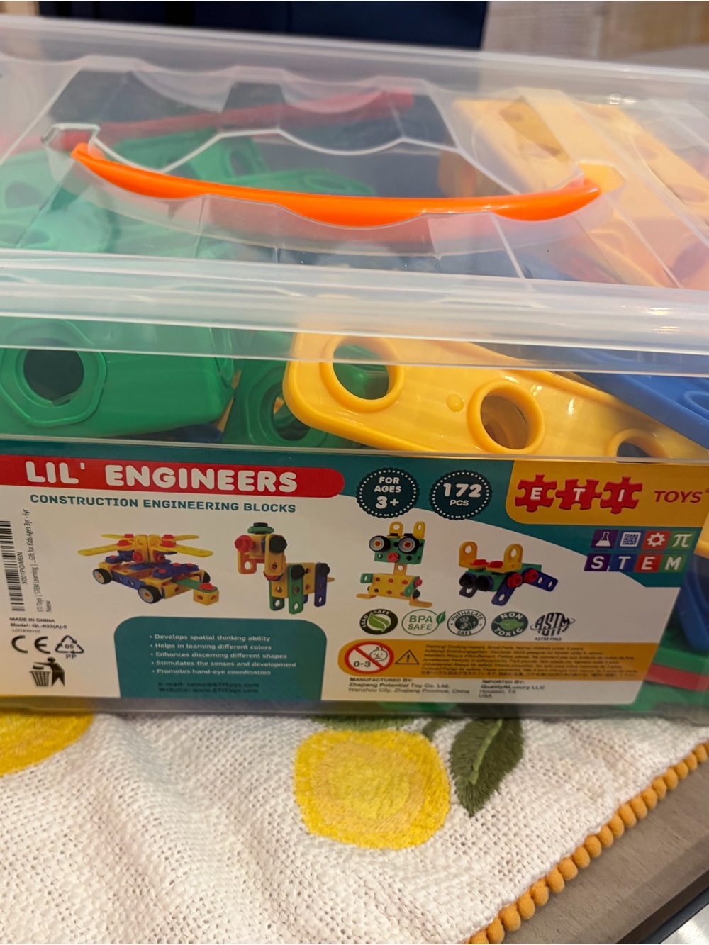 172-Piece Multicolor Construction Building Set